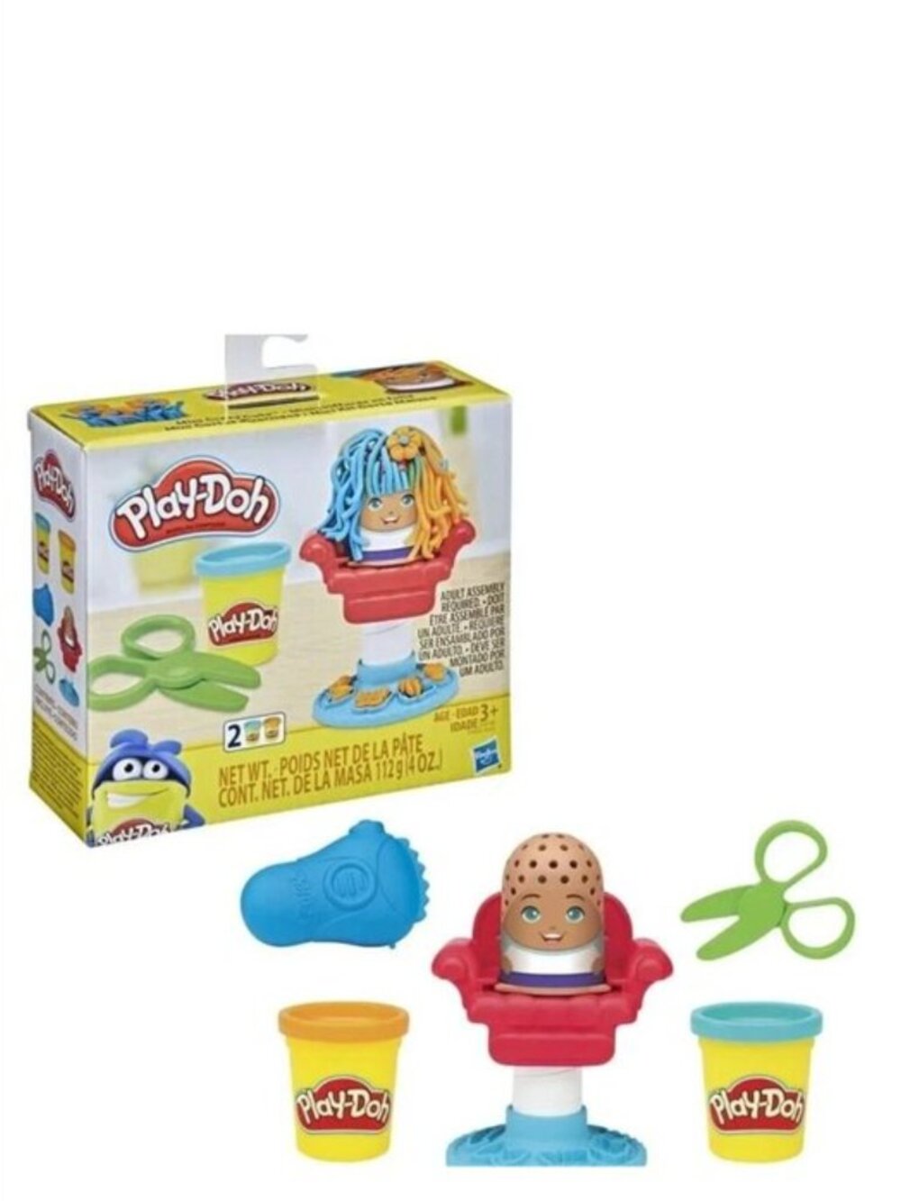 Play-Doh Mini Crazy Cuts Kit Hair Stylist Barber Ages 3+ Brand New in Box